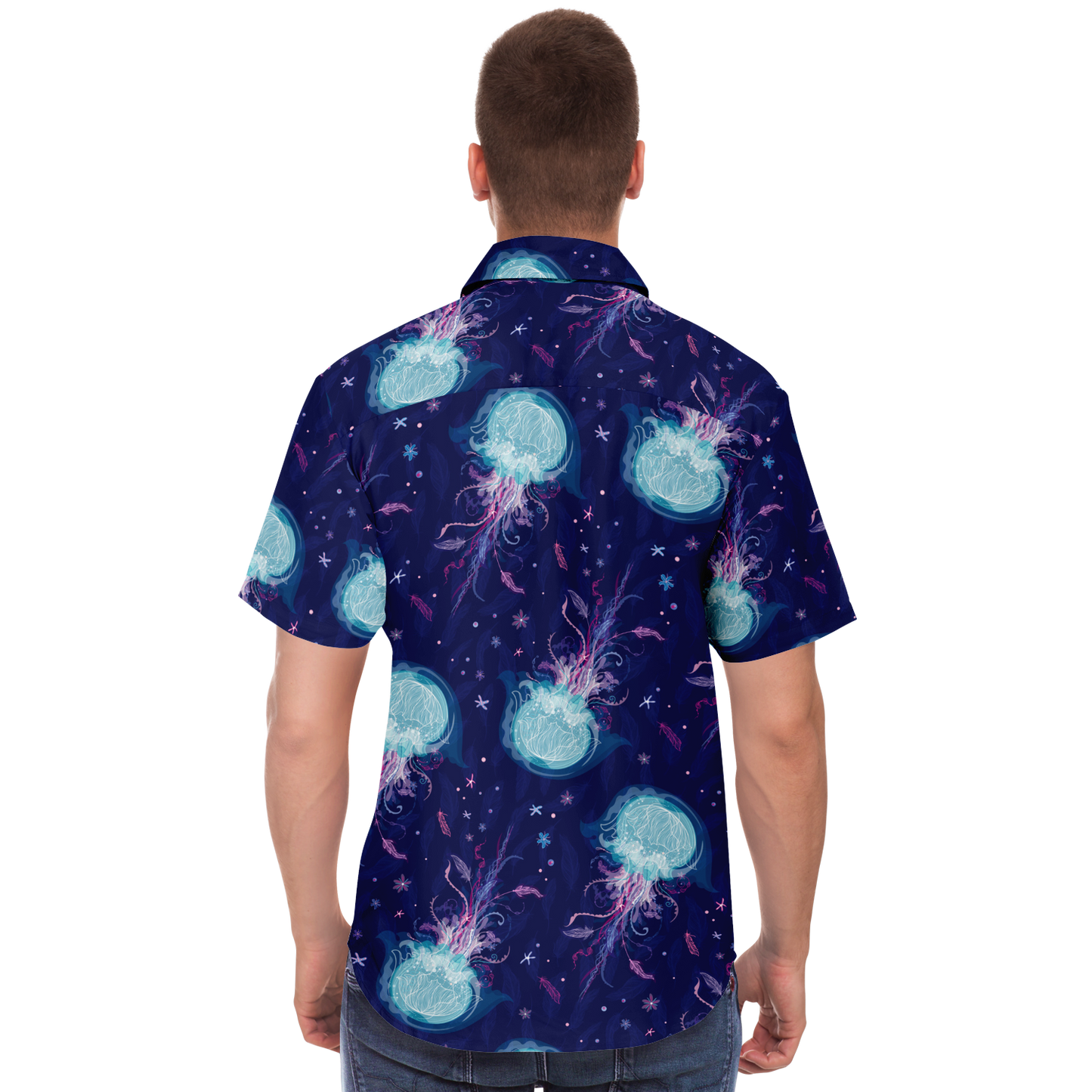 Mystic Medusa button-up short sleeve shirt