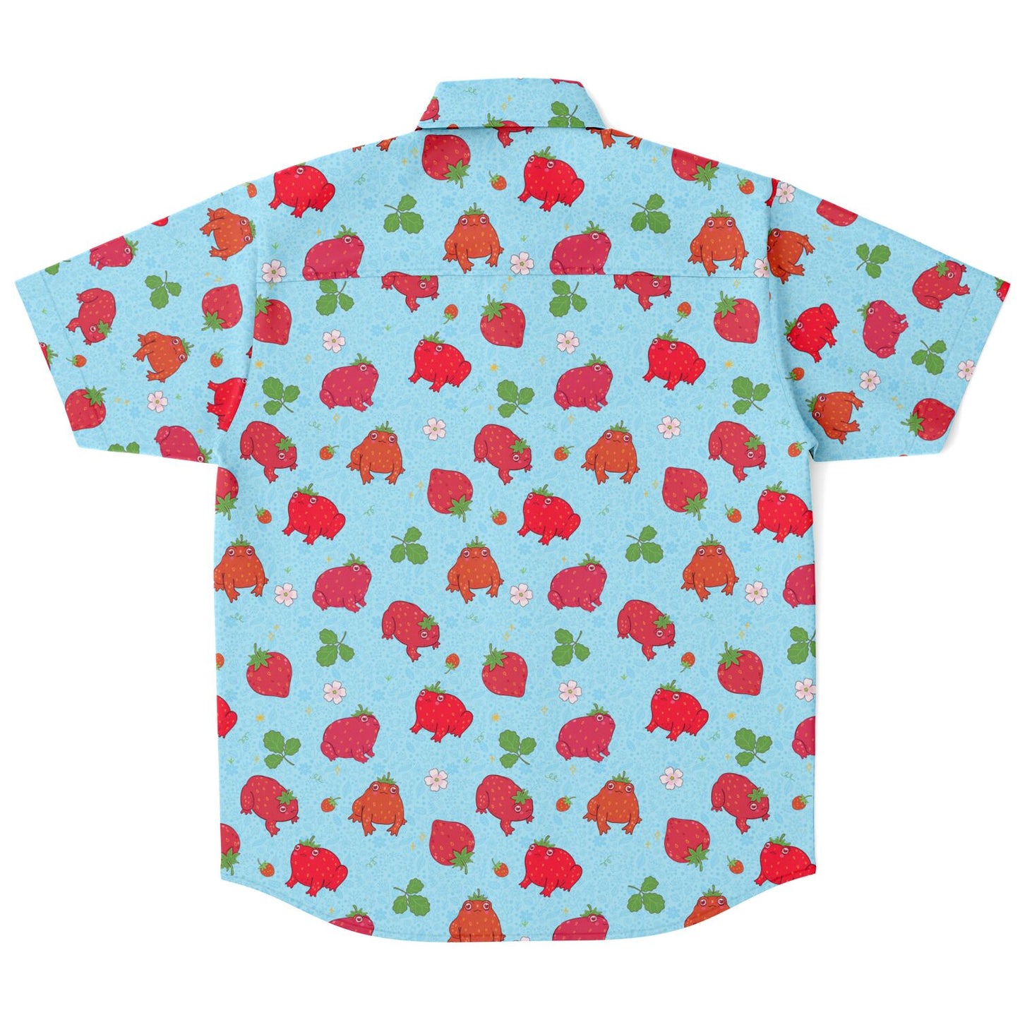 Strawberry Toads Short Sleeve Button-up Shirt