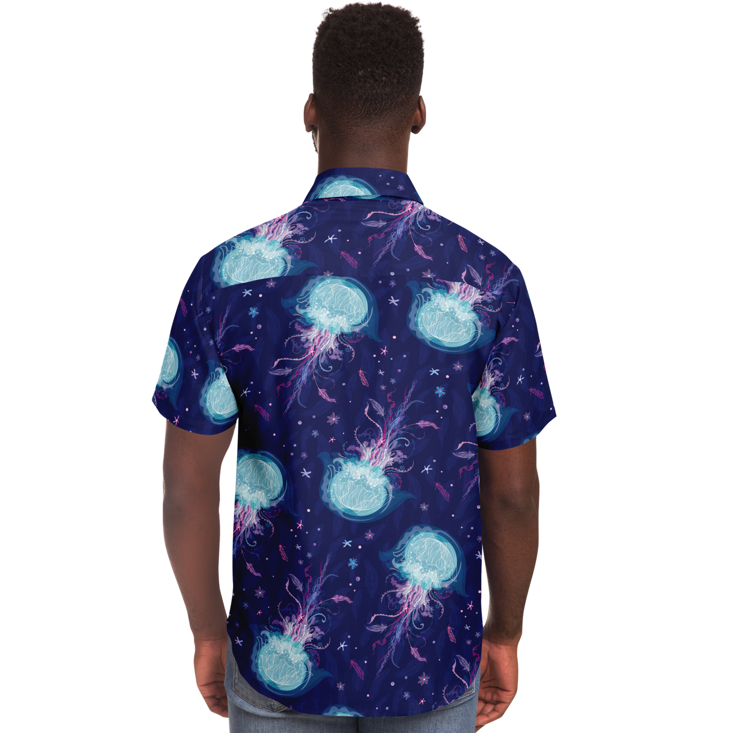 Mystic Medusa button-up short sleeve shirt