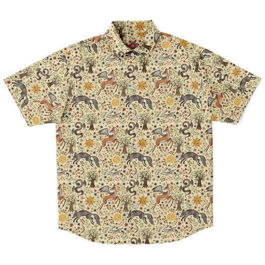 Dark Fairytale Short Sleeve Button-up Shirt