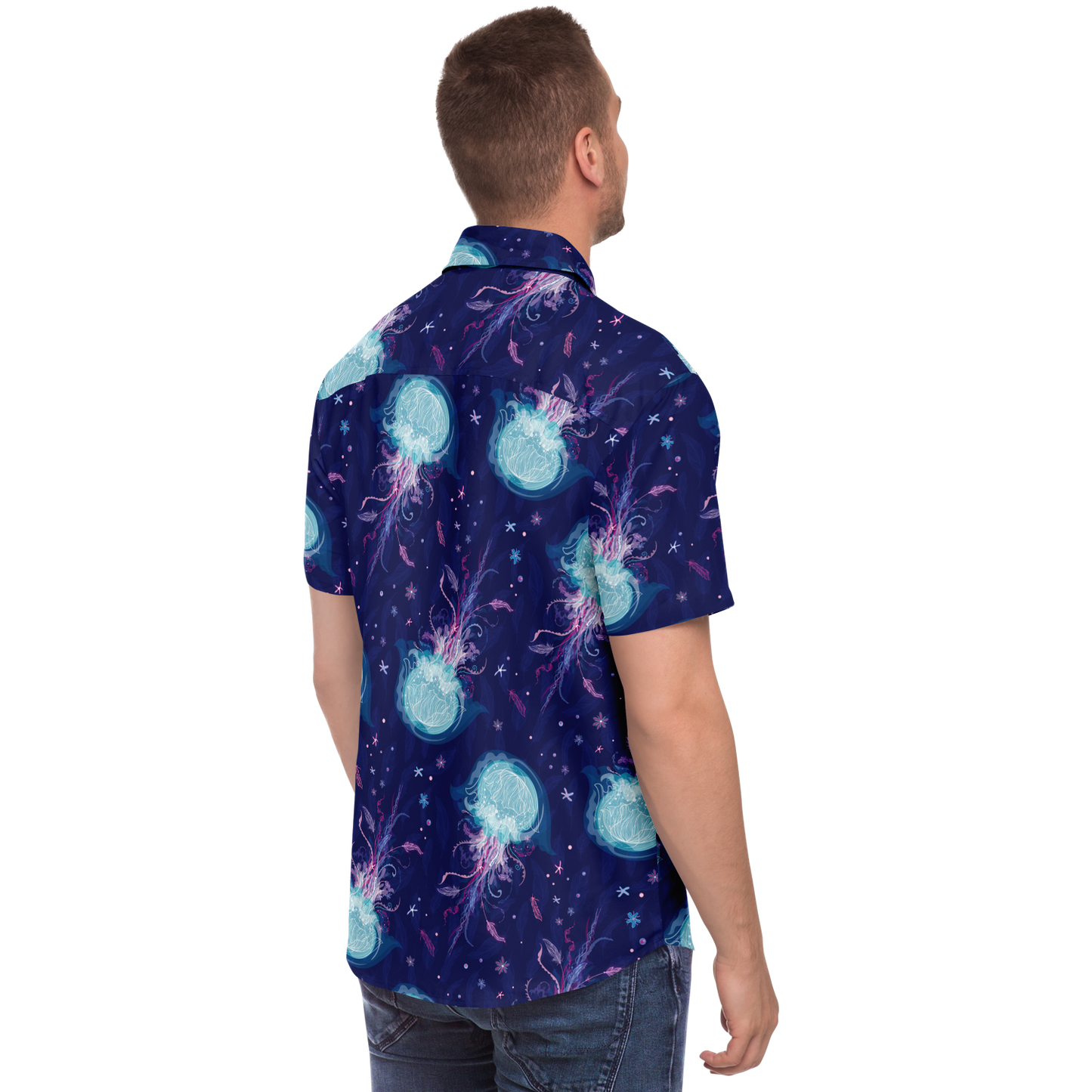 Mystic Medusa button-up short sleeve shirt