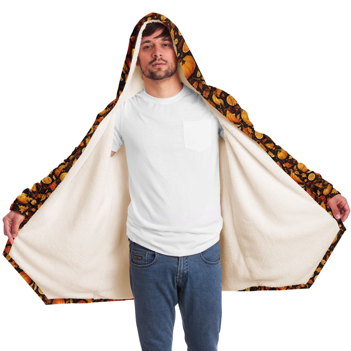 Fall Season Microfleece Cloak