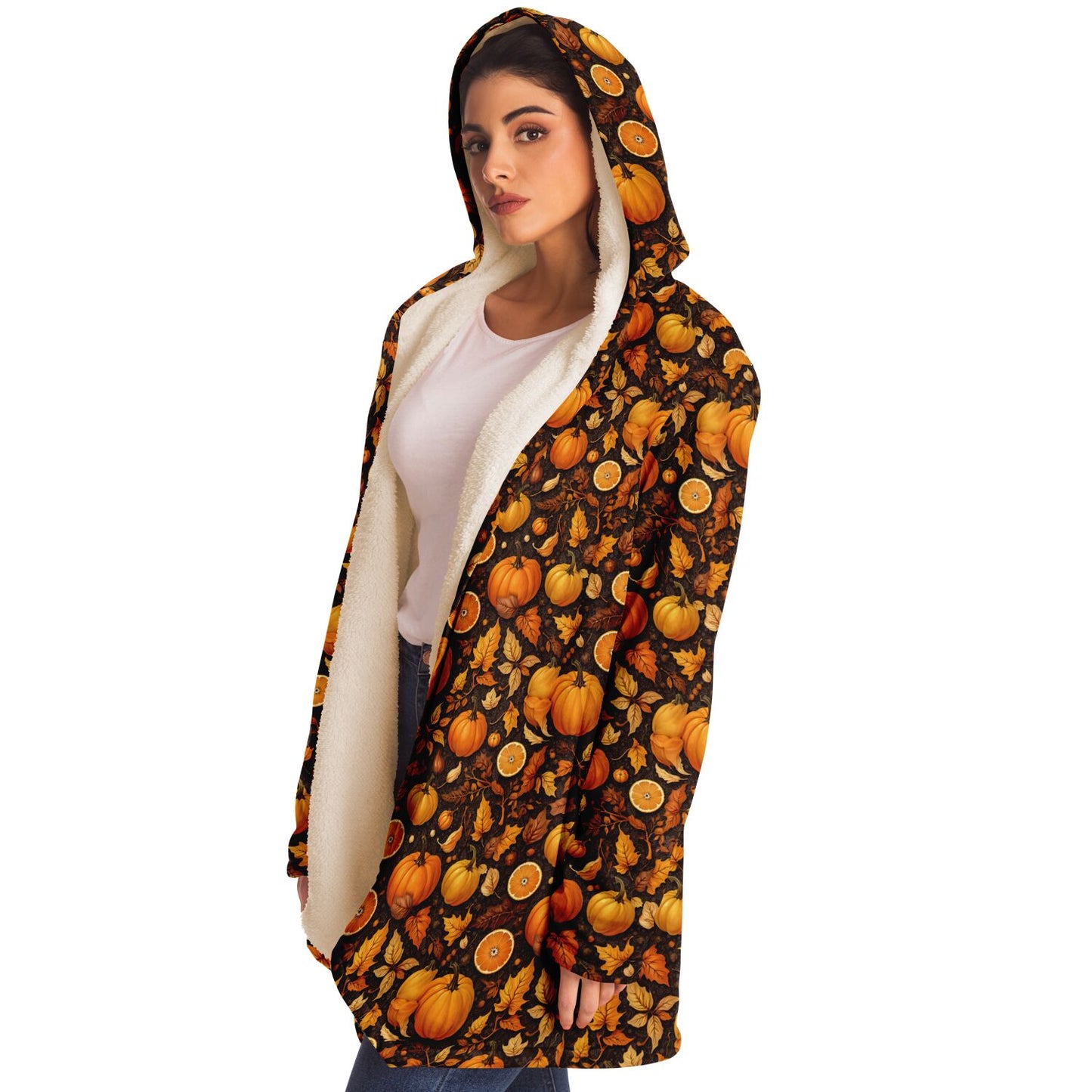 Fall Season Microfleece Cloak