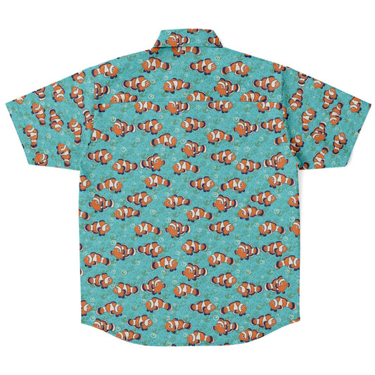 Clown Fish Short Sleeve Button-up Shirt - NeoSkull