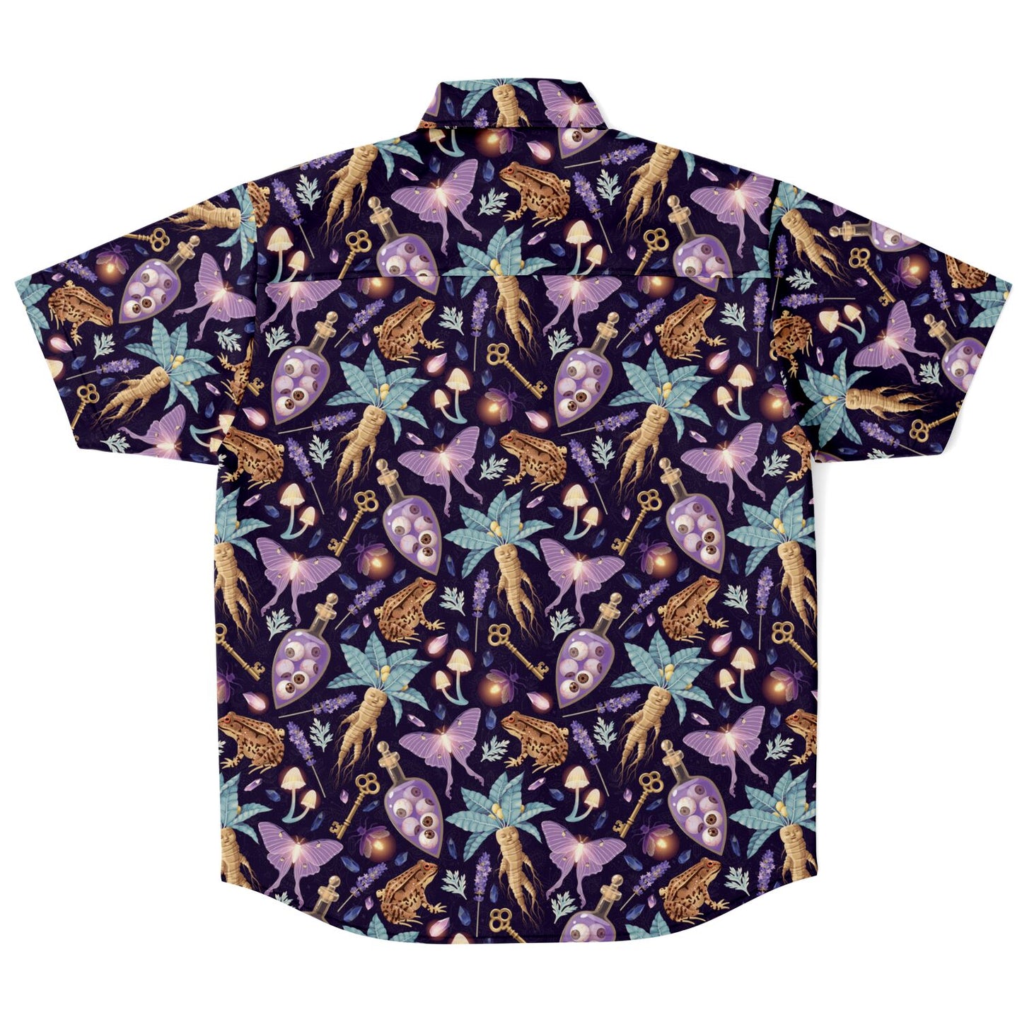 Mystic Craft Button-Up Short Sleeve Button Up Shirt - NeoSkull