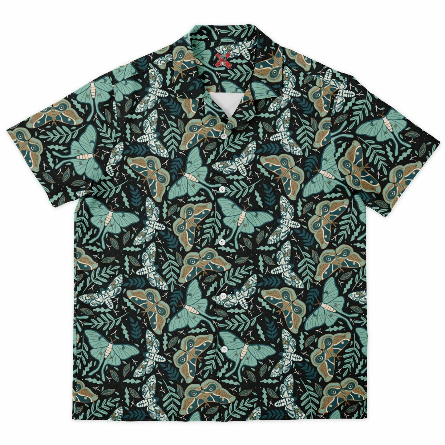Cottagecore butterflies Short Sleeve Button-Down Comfort Shirt