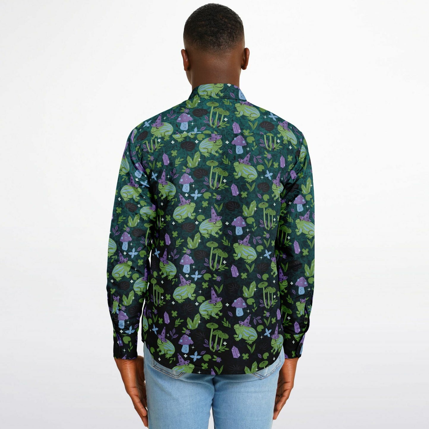 Witchy Swamp Long Sleeve Button-up Shirt copy