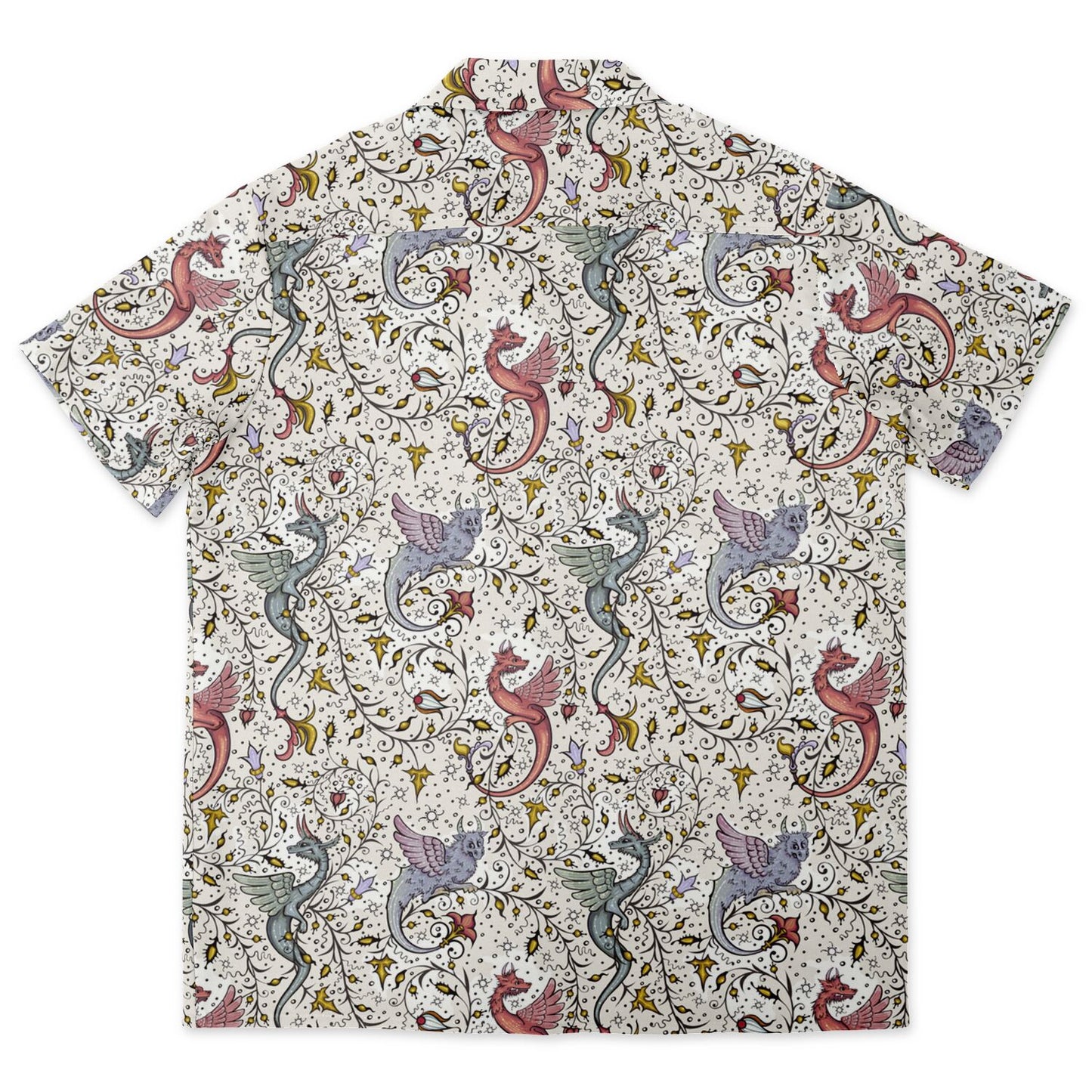 Medieval Short Sleeve Button-Down Comfort Shirt