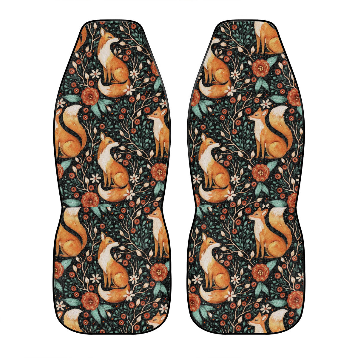 Forest Foxes Car Seat Cover Set