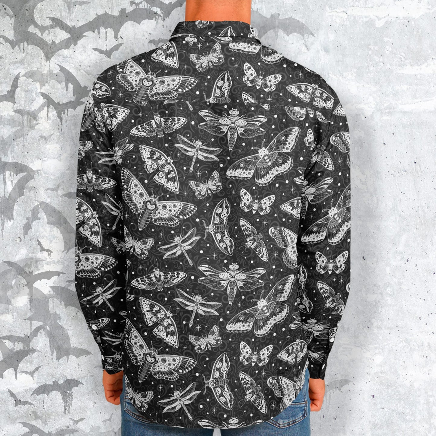 Luna Creatures Long Sleeve Button Shirt