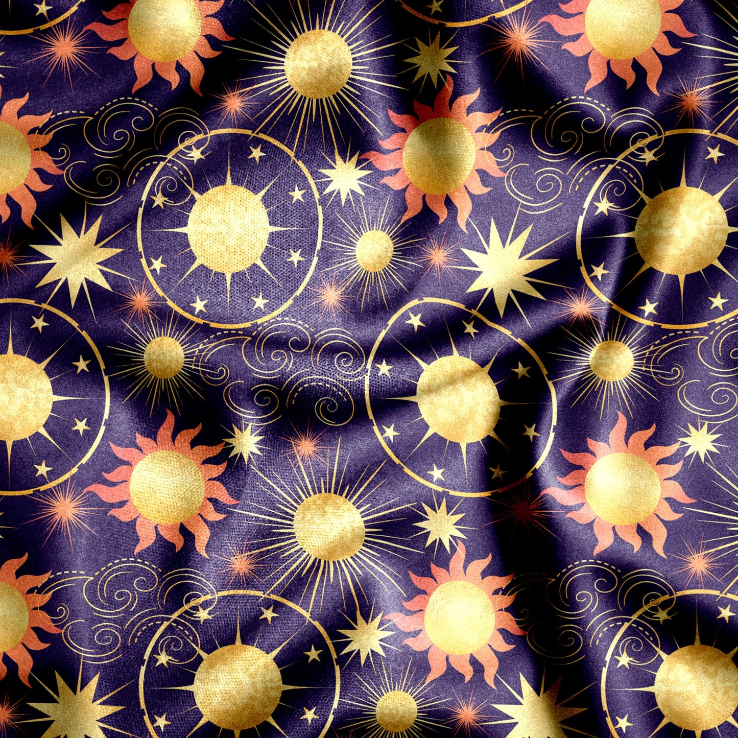 Sun and Planet short sleeve-up shirt