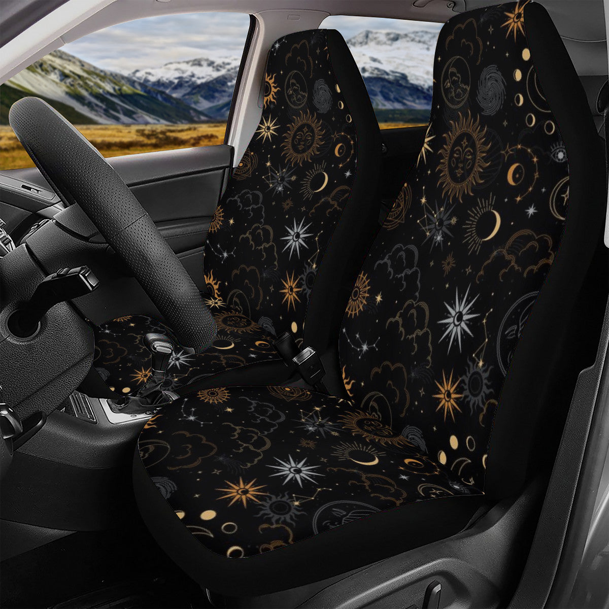 Dark Celestial Car Seat Cover Set