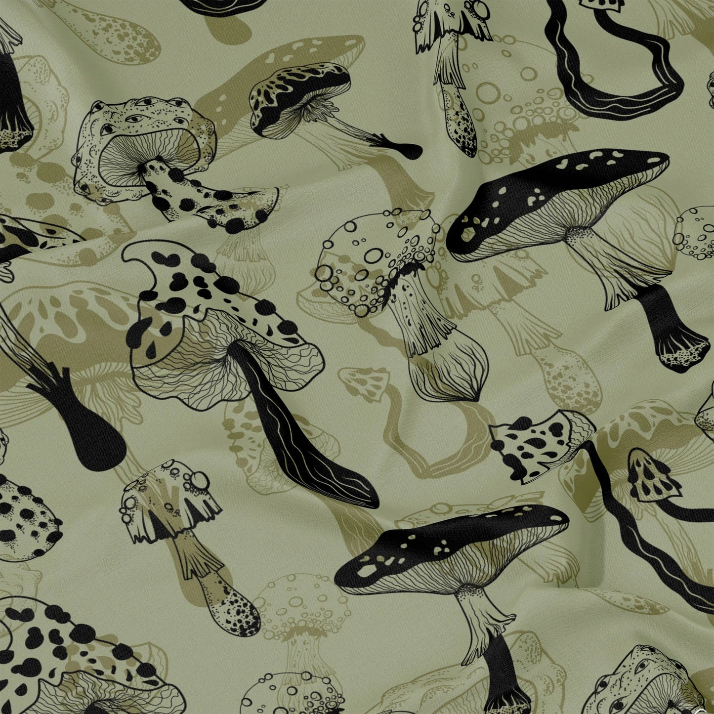 Mushroom Warrior short sleeve button-up shirt