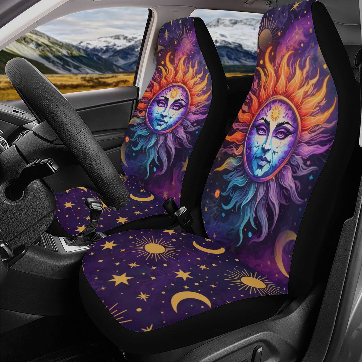 Tarot Sun Car Seat Cover Set