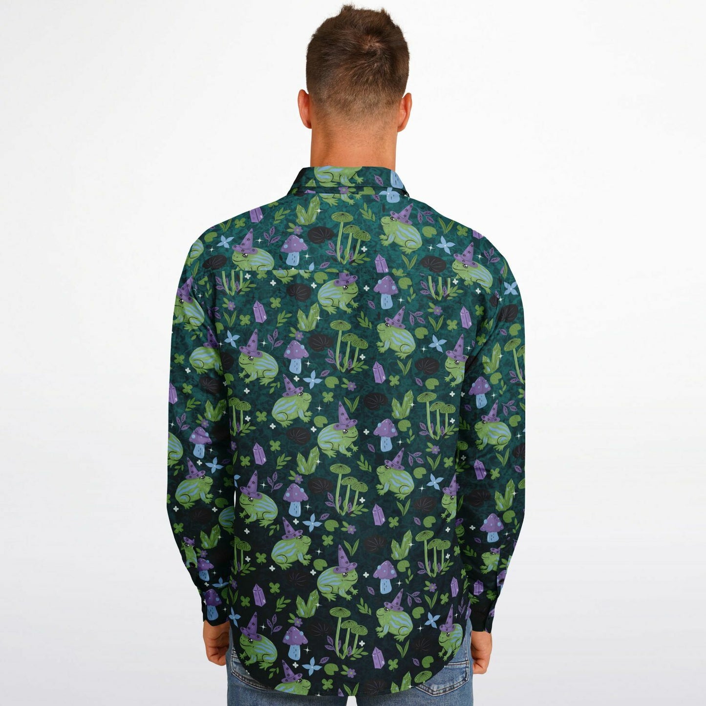 Witchy Swamp Long Sleeve Button-up Shirt copy