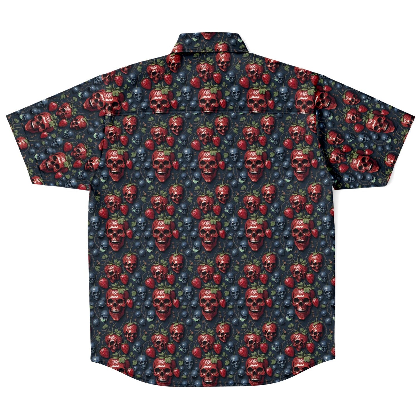 Skullberry Short Sleeve Button-up Shirt - NeoSkull