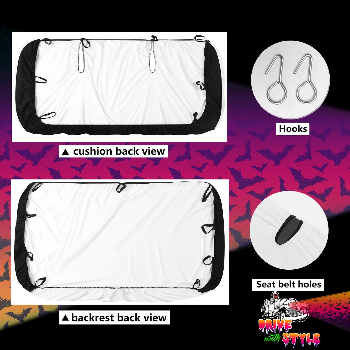 Axolotl Car Seat Cover Set