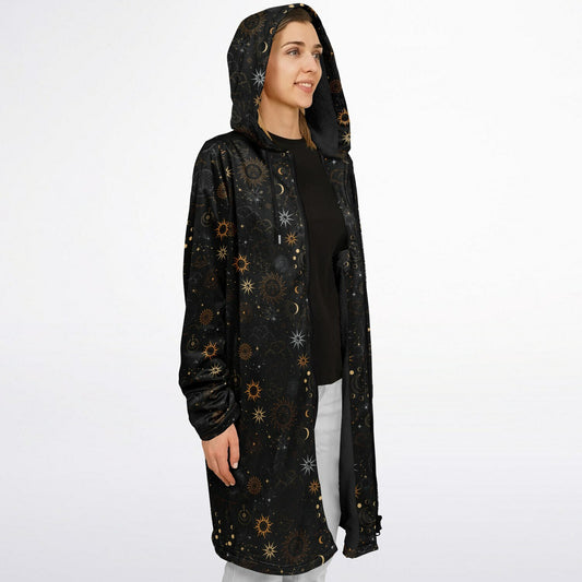 Black Celestial Zipper Cloak - NeoSkull