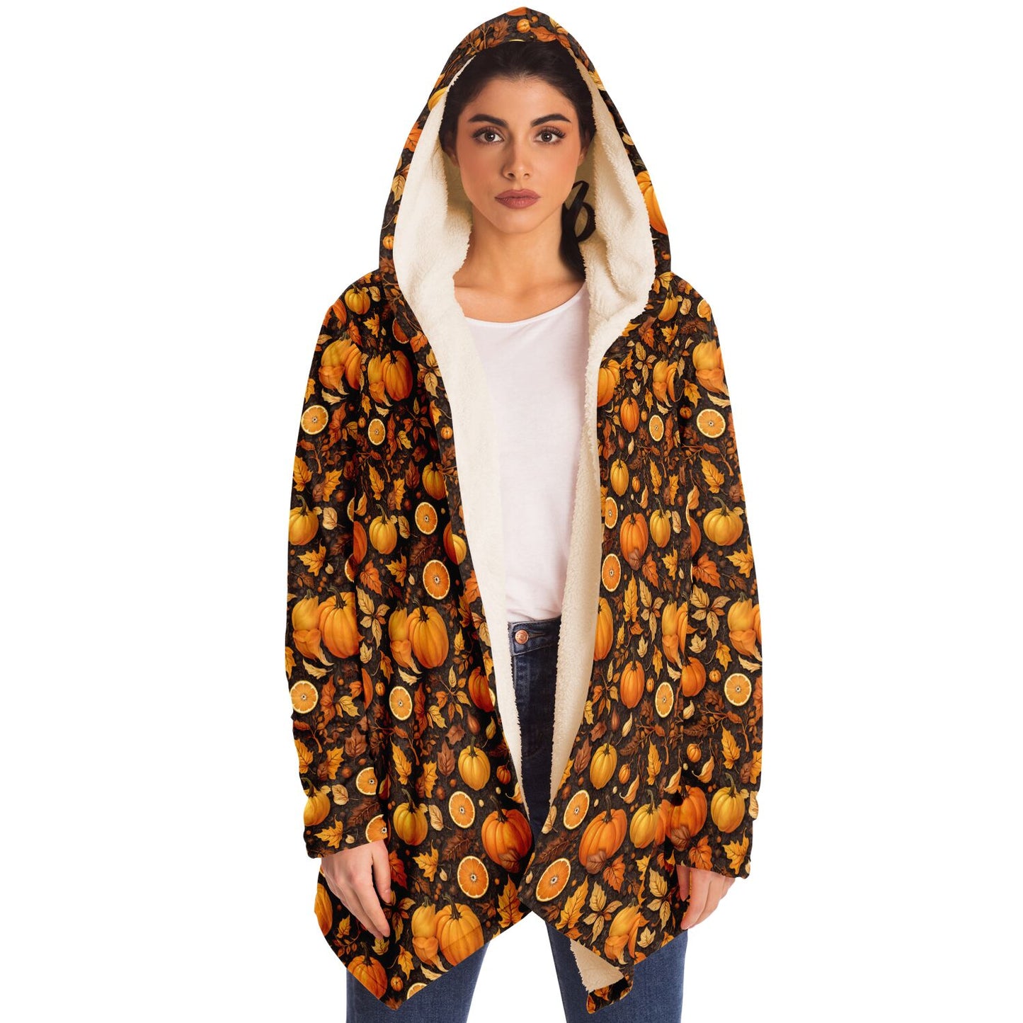 Fall Season Microfleece Cloak