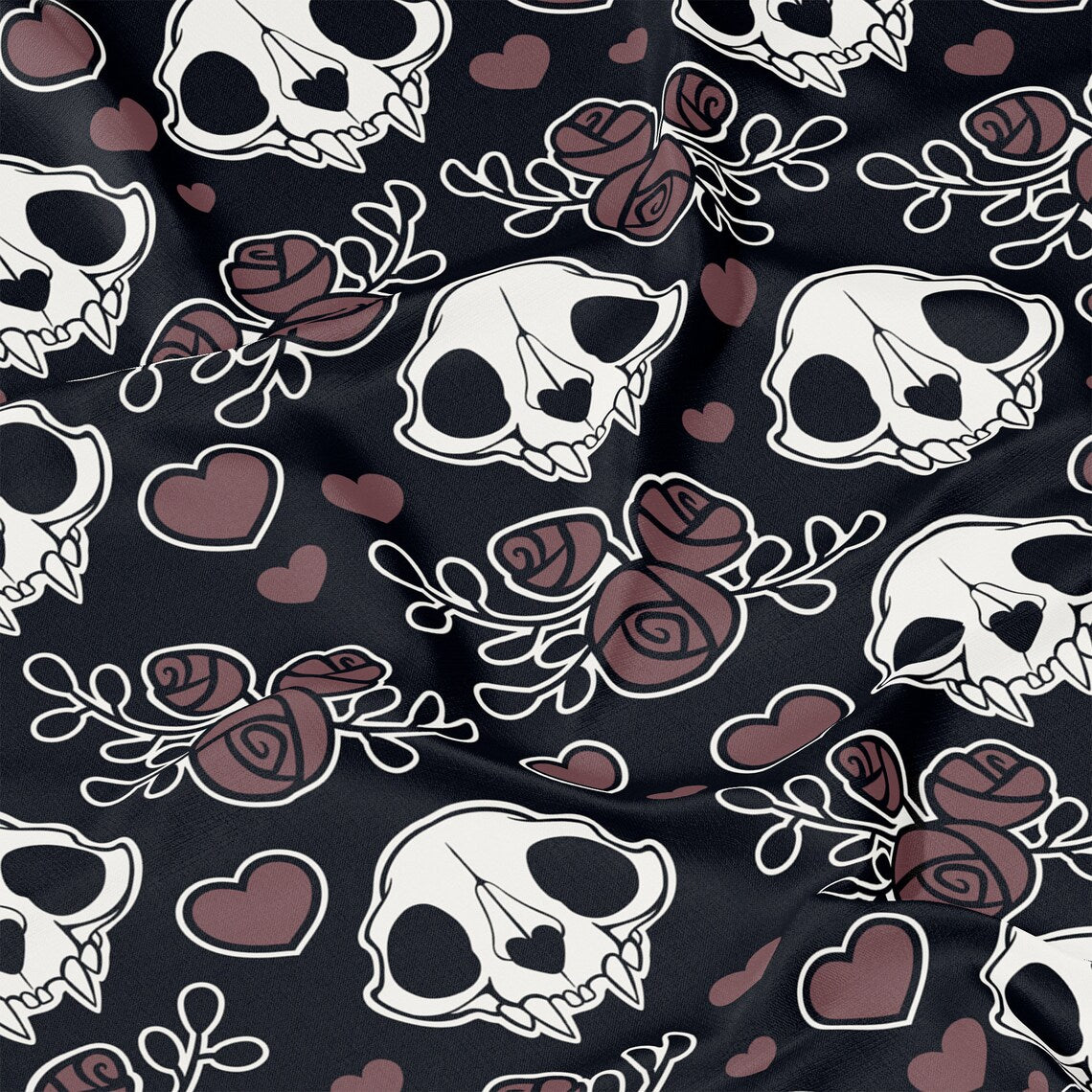 Deadly Romantic Long Sleeve Button Shirt