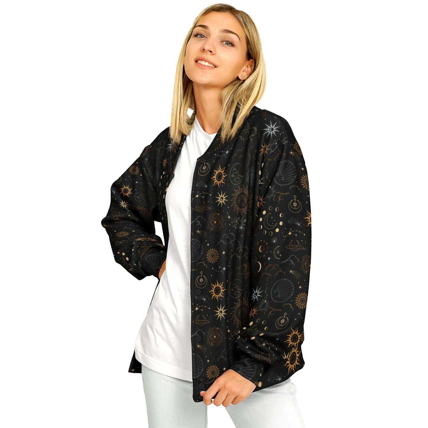 Dark Celestial Baseball Jacket