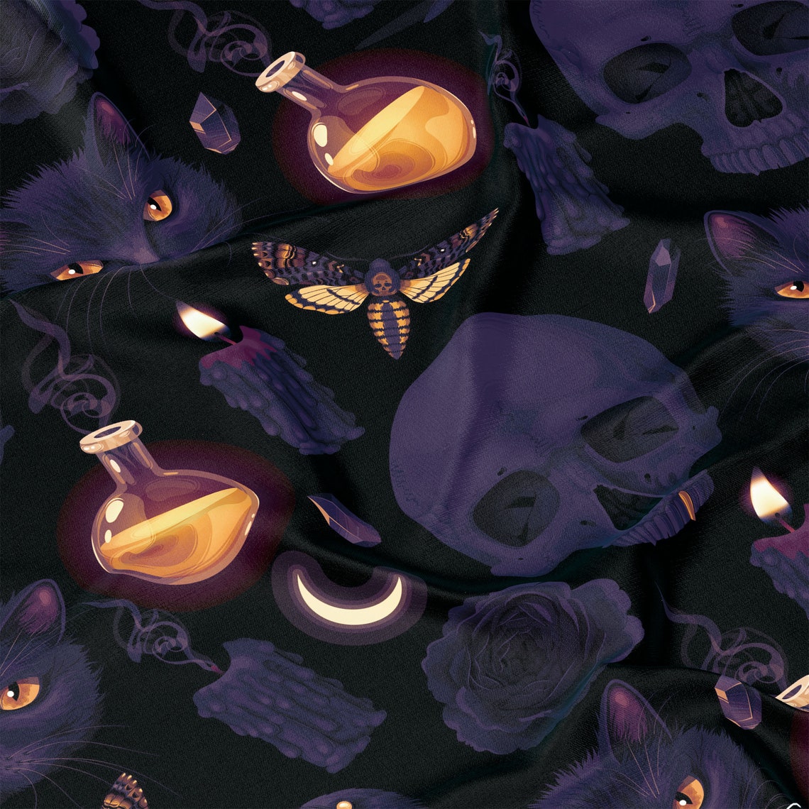 Black Magic Long Sleeve Button-up Shirt
