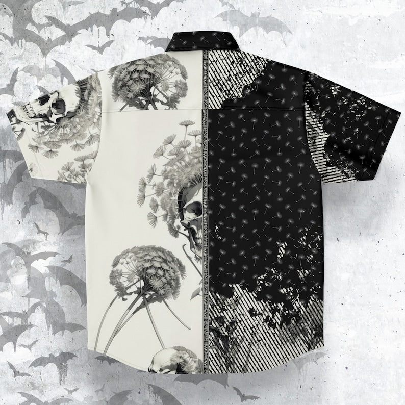 Dandelions Short Sleeve Button-up Shirt