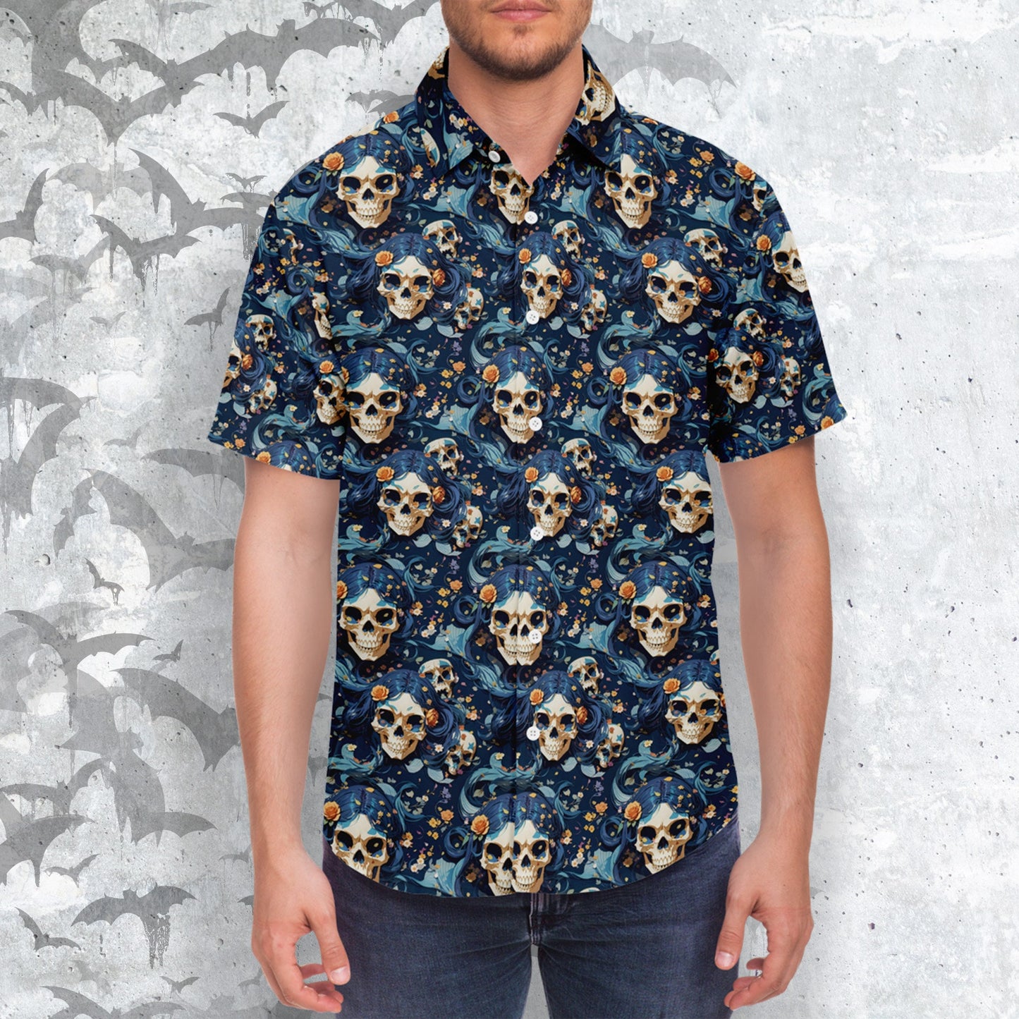 Beauty Remains Short Sleeve Button-up Shirt