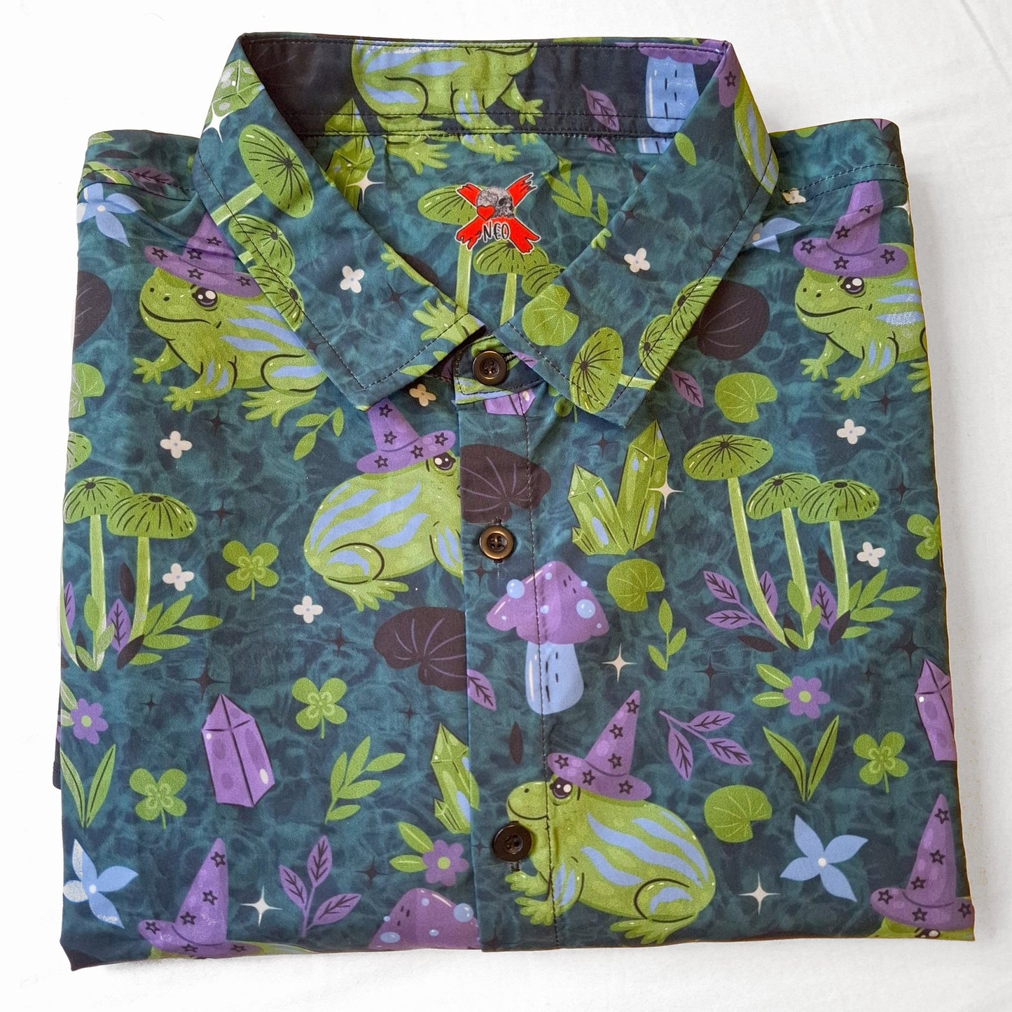 cute creatures button-up shirt
