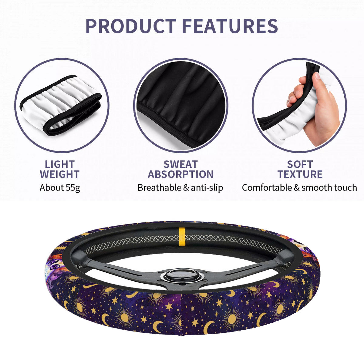 Tarot Sun Elastic Steering Wheel Cover