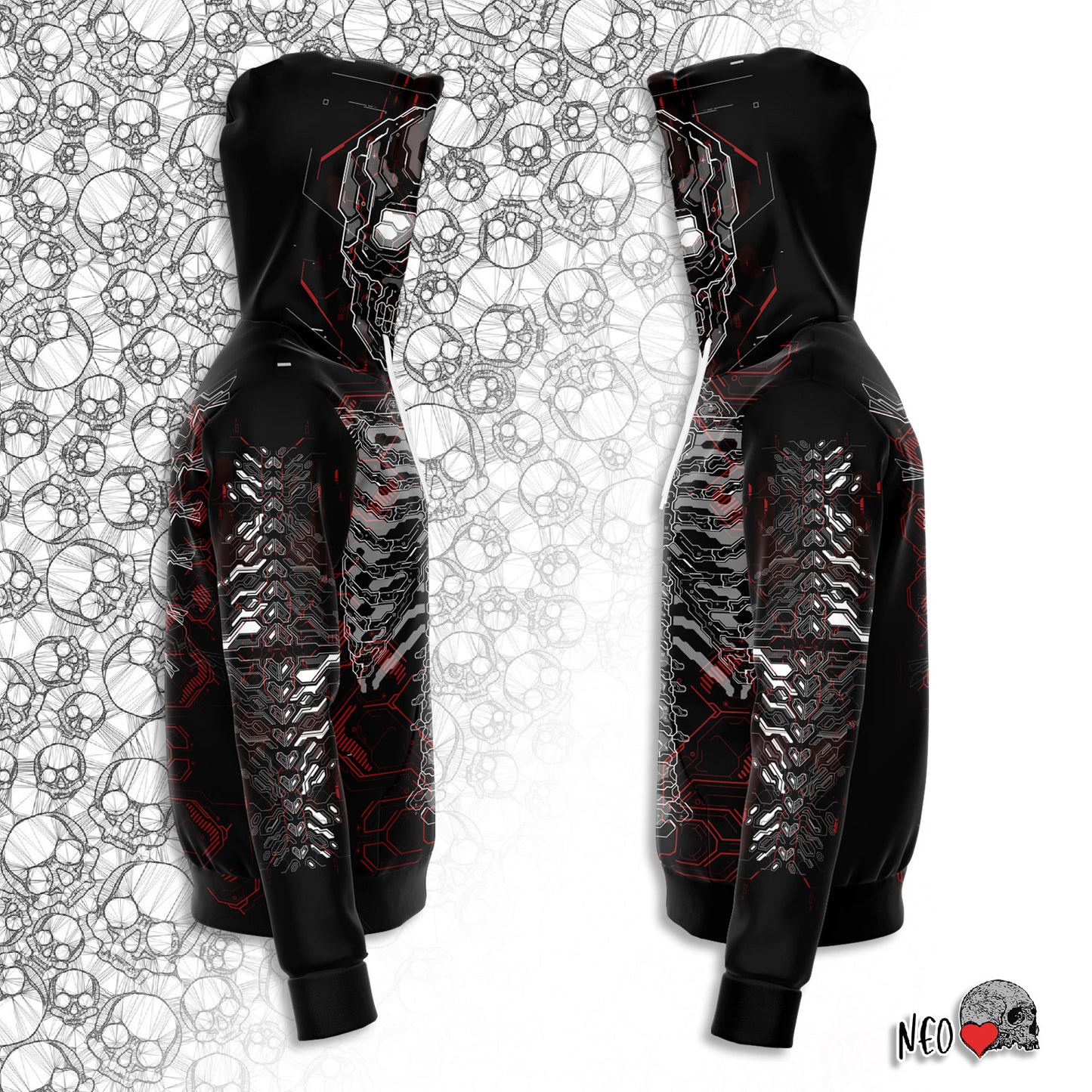 Anonymous Cyberwear Zip-up Hoodie - NeoSkull