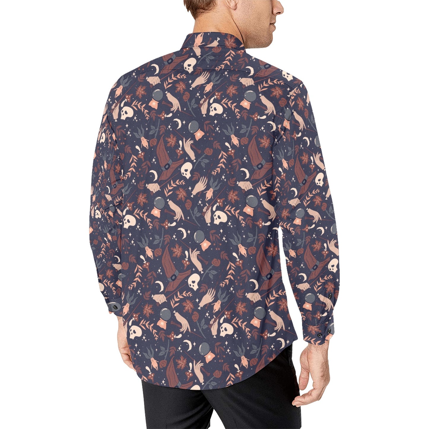 Brown Magic Men's All Over Print Long Sleeve Shirt