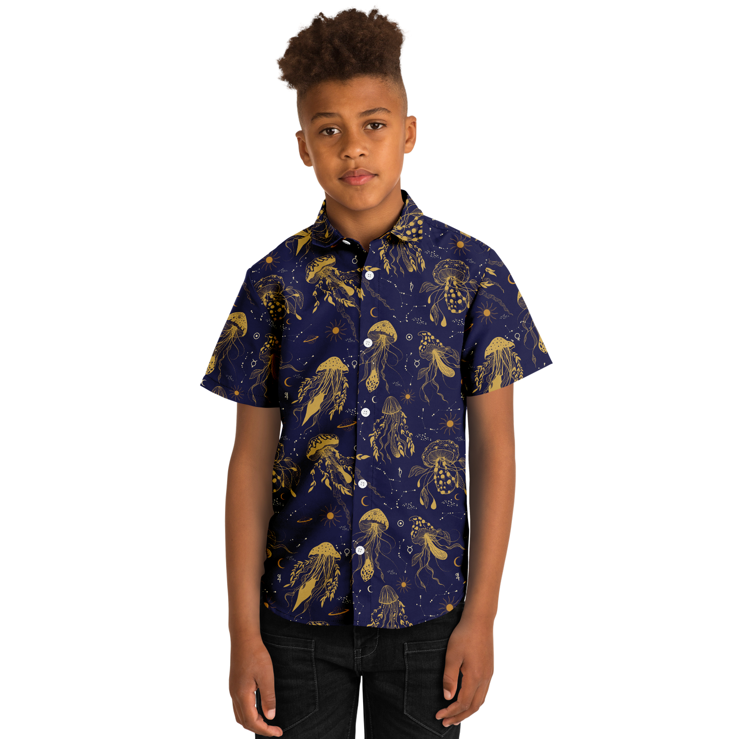 Mystic Mushroom Youth Button-up Shirt