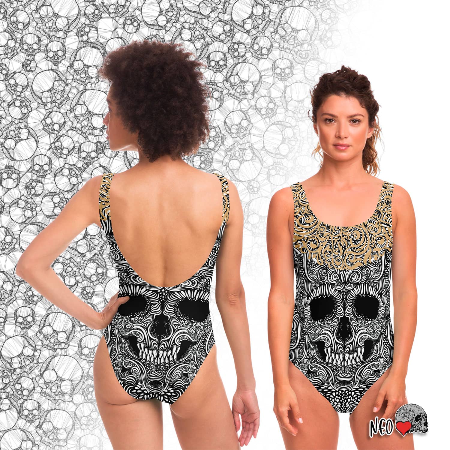 Bony Lorene One-piece Swimsuit - NeoSkull