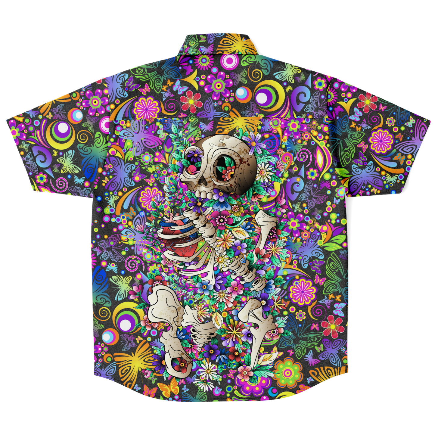 Beautiful Sleep printed short sleeve button-up shirt