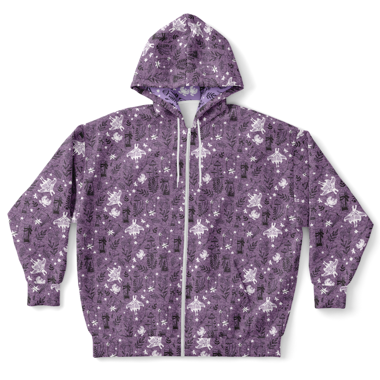 Witchy story plus-size ziphoodie