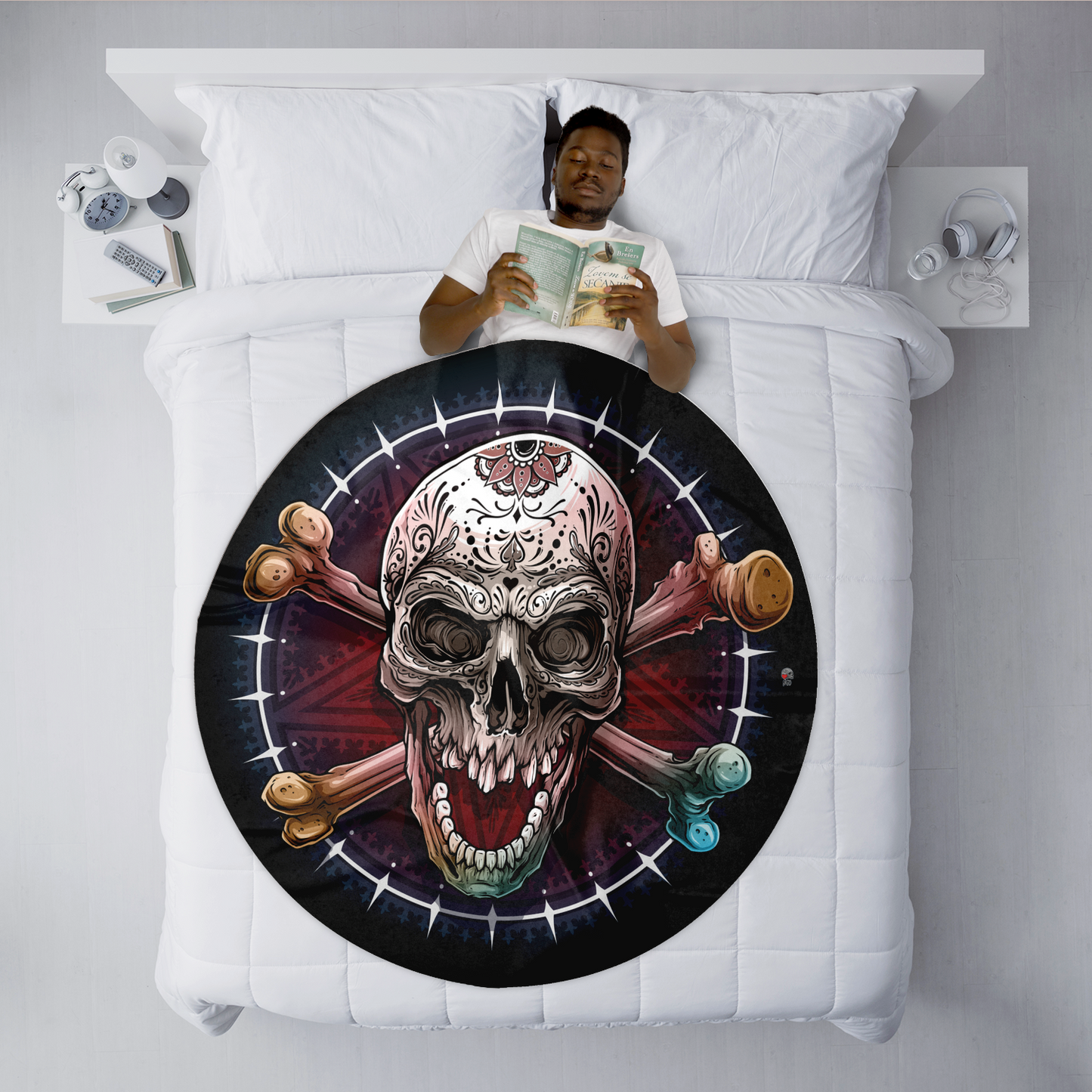 Pentagram Skull shaped Blanket