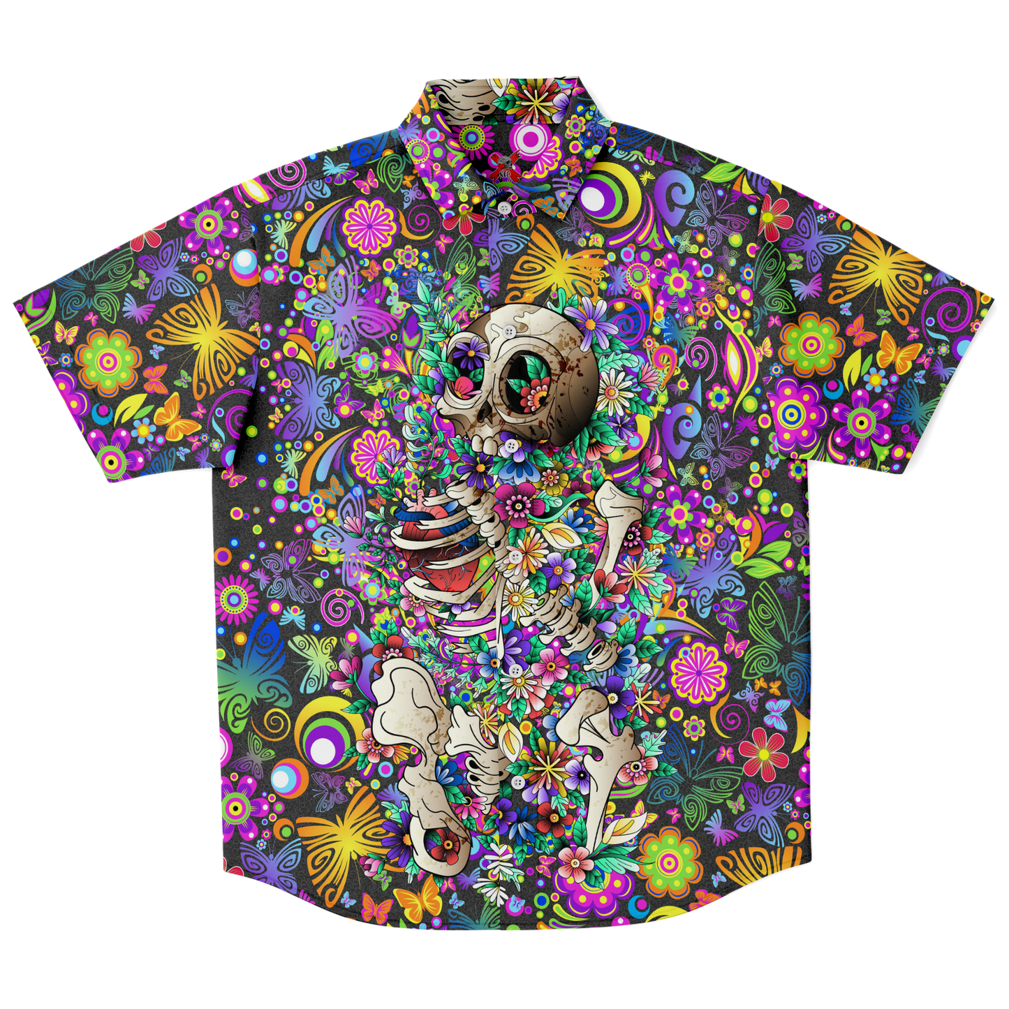 Beautiful Sleep printed short sleeve button-up shirt