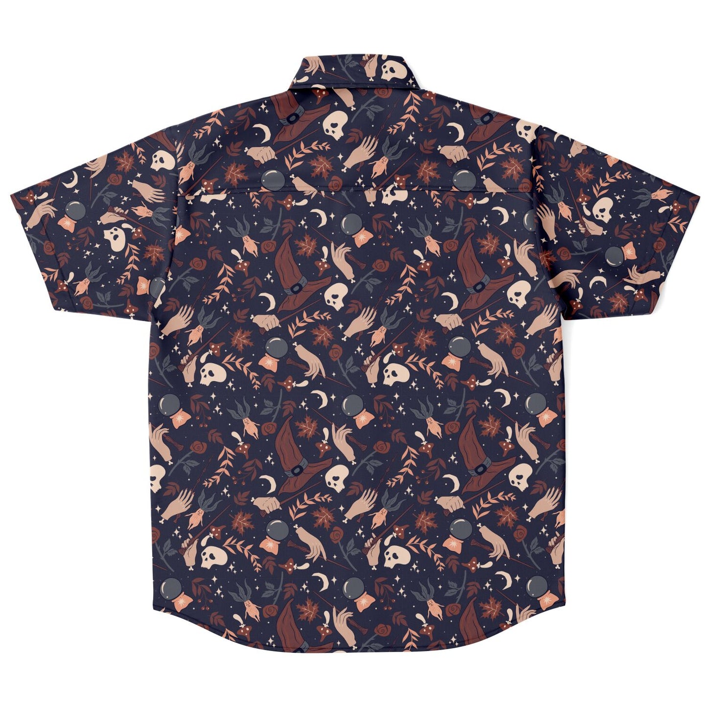 Brown Magic short sleeve button-up shirt