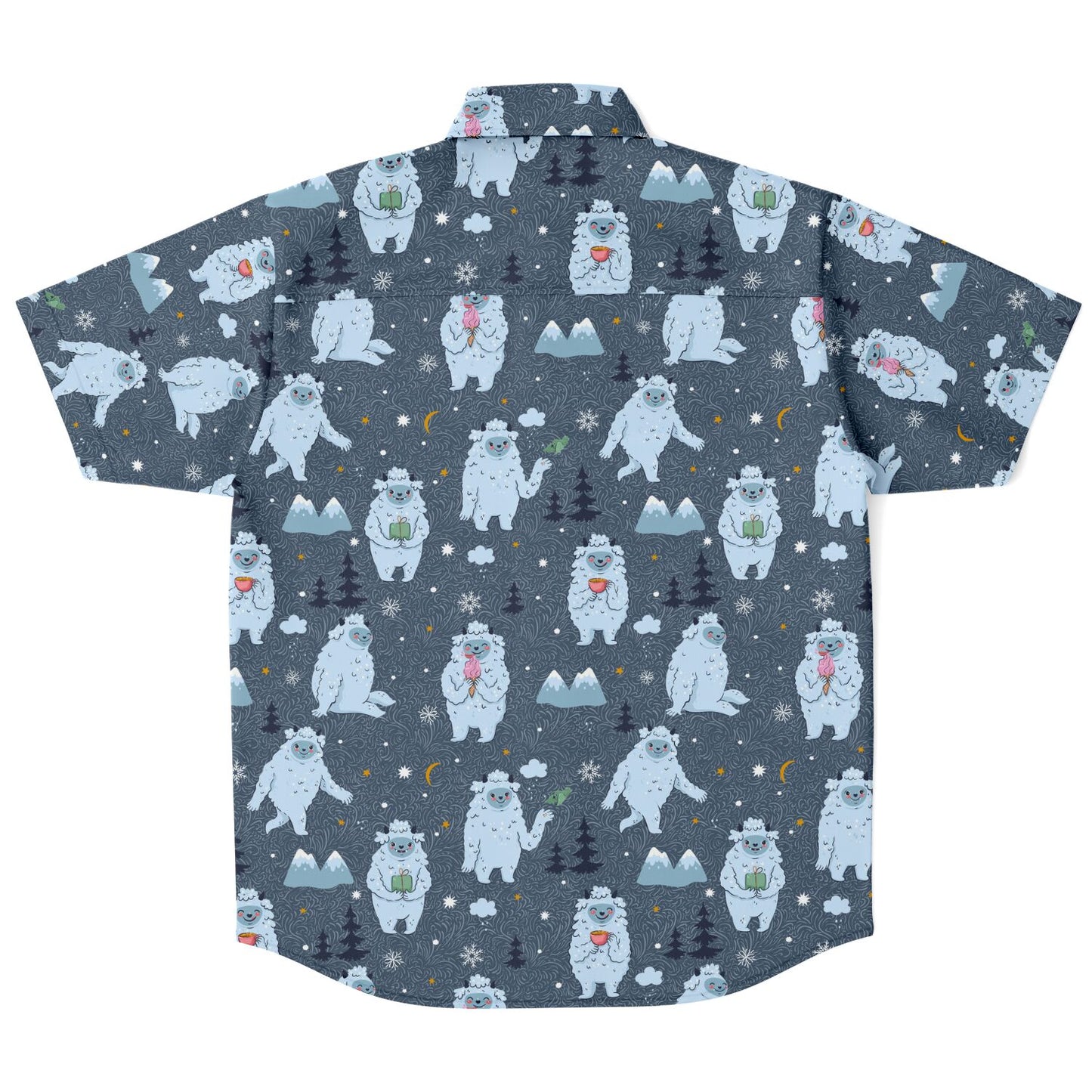 Yeti short sleeve button-up shirt.