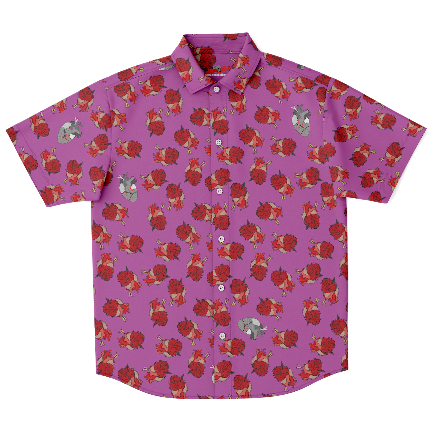 Dead Hearts short sleeve button down shirt