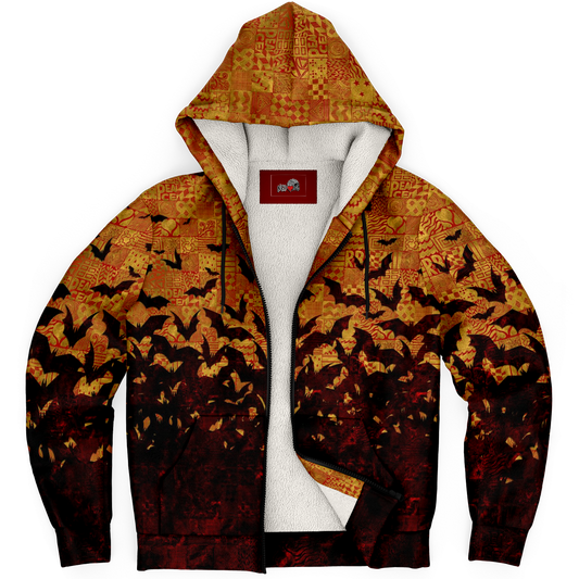 Metamorphosis microfleece zip-up hoodie - NeoSkull