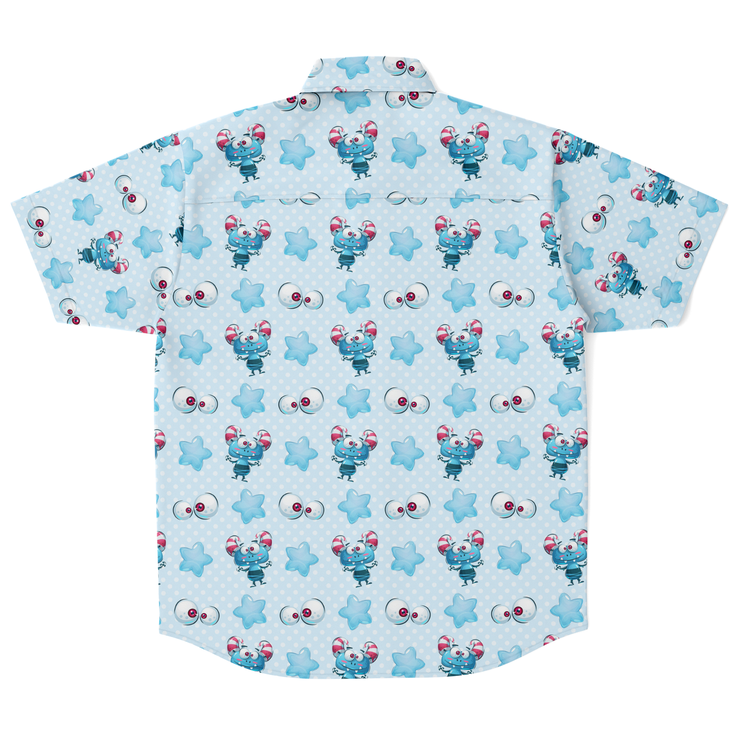 Little Monster short sleeve button down shirt