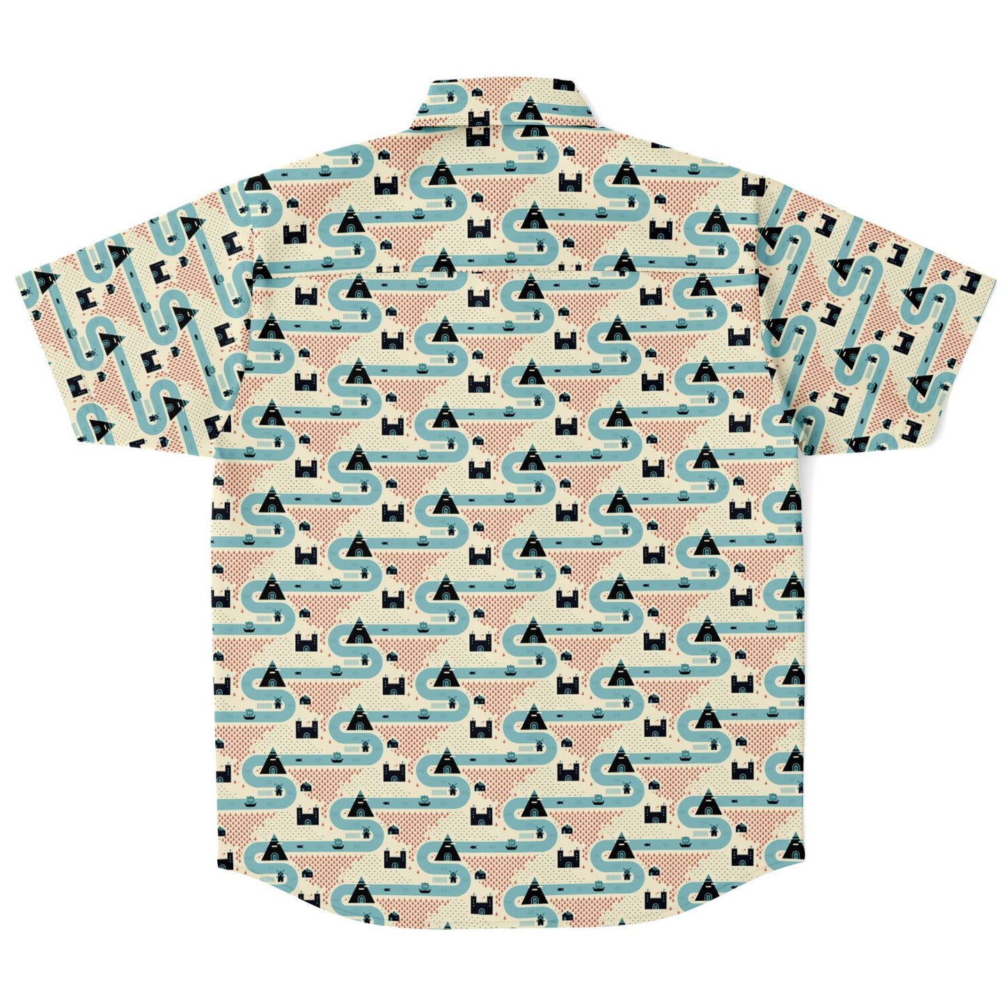 Ancient Journey Short Sleeve Button-up Shirt