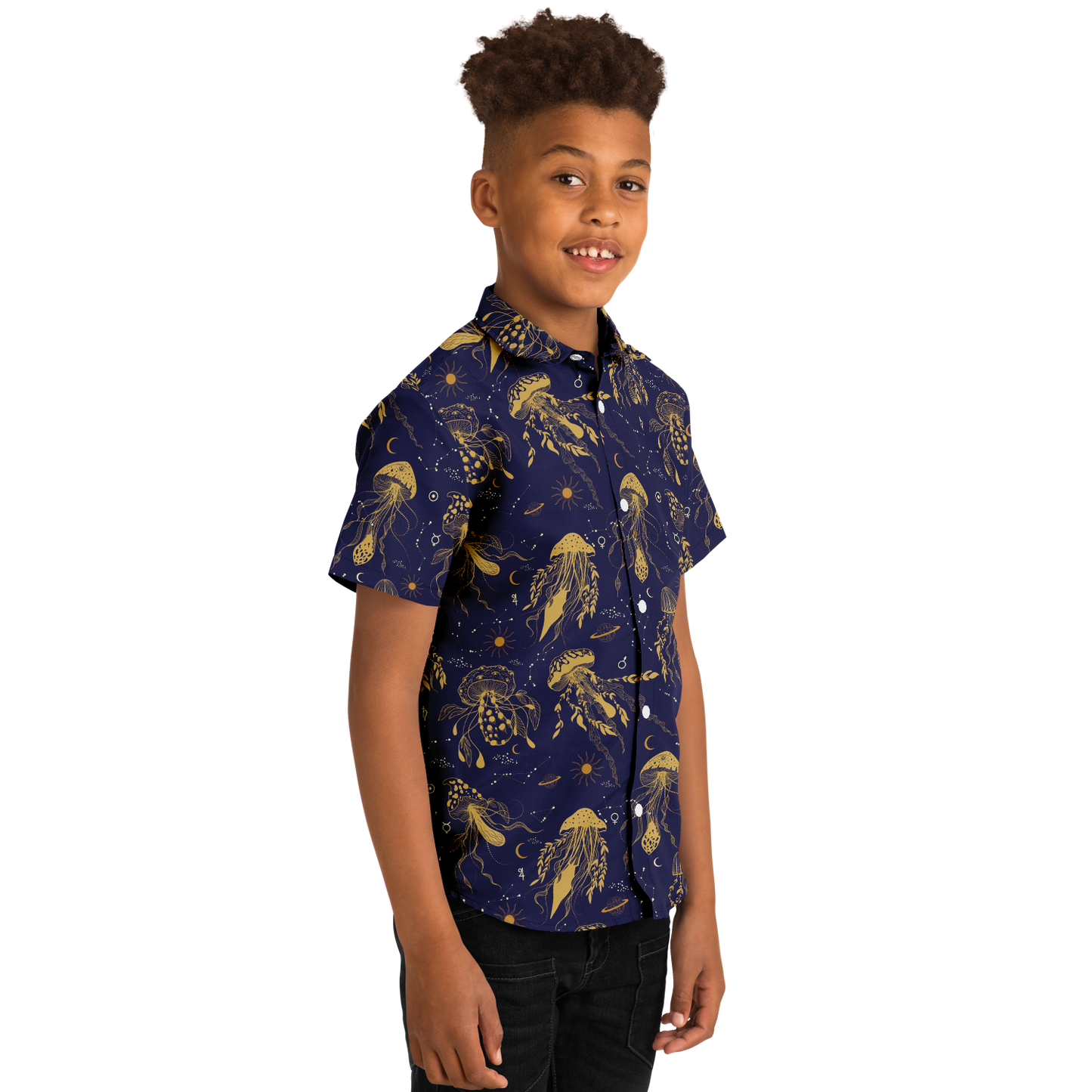Mystic Mushroom Youth Button-up Shirt