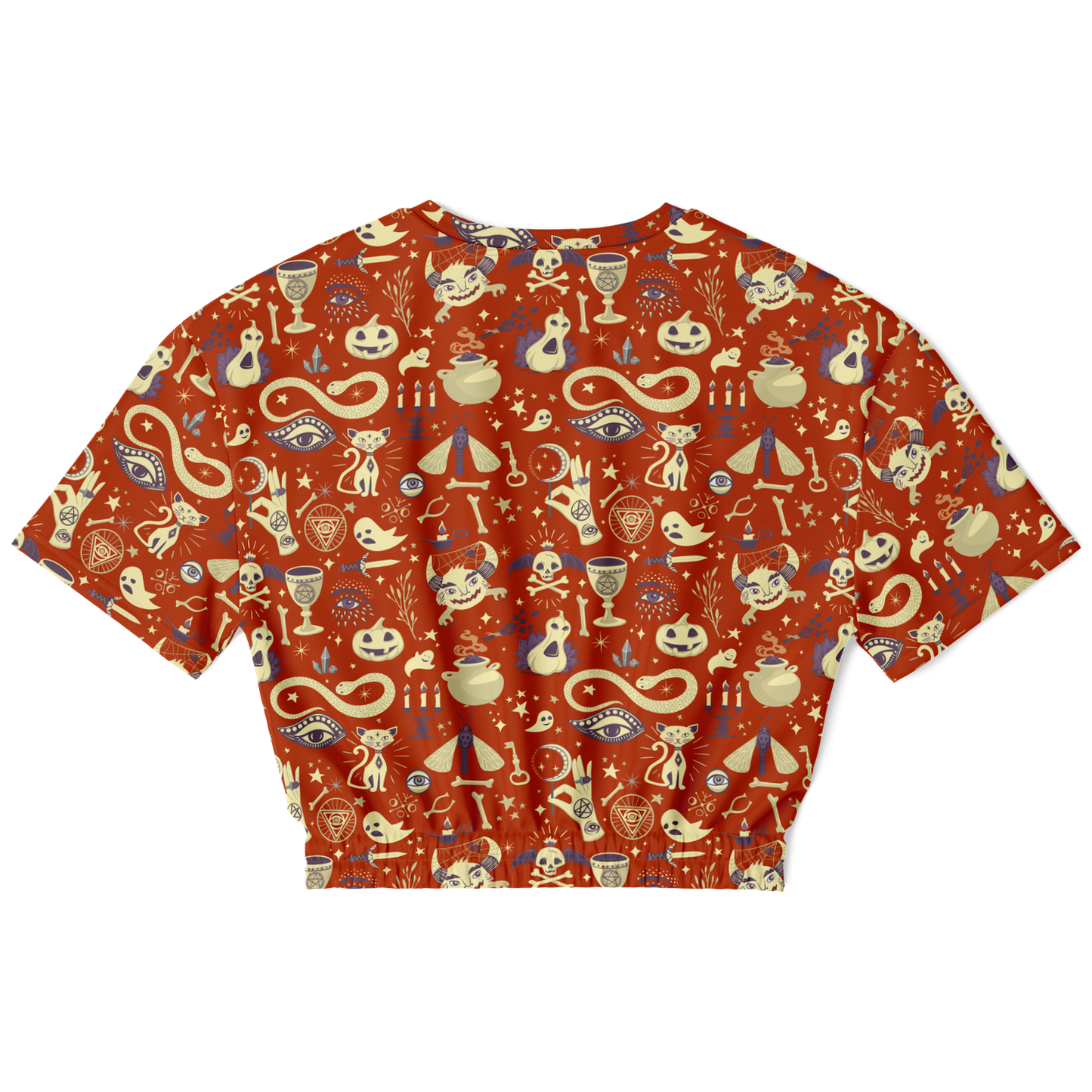 Vintage Halloween cropped short sleeve sweatshirt - NeoSkull
