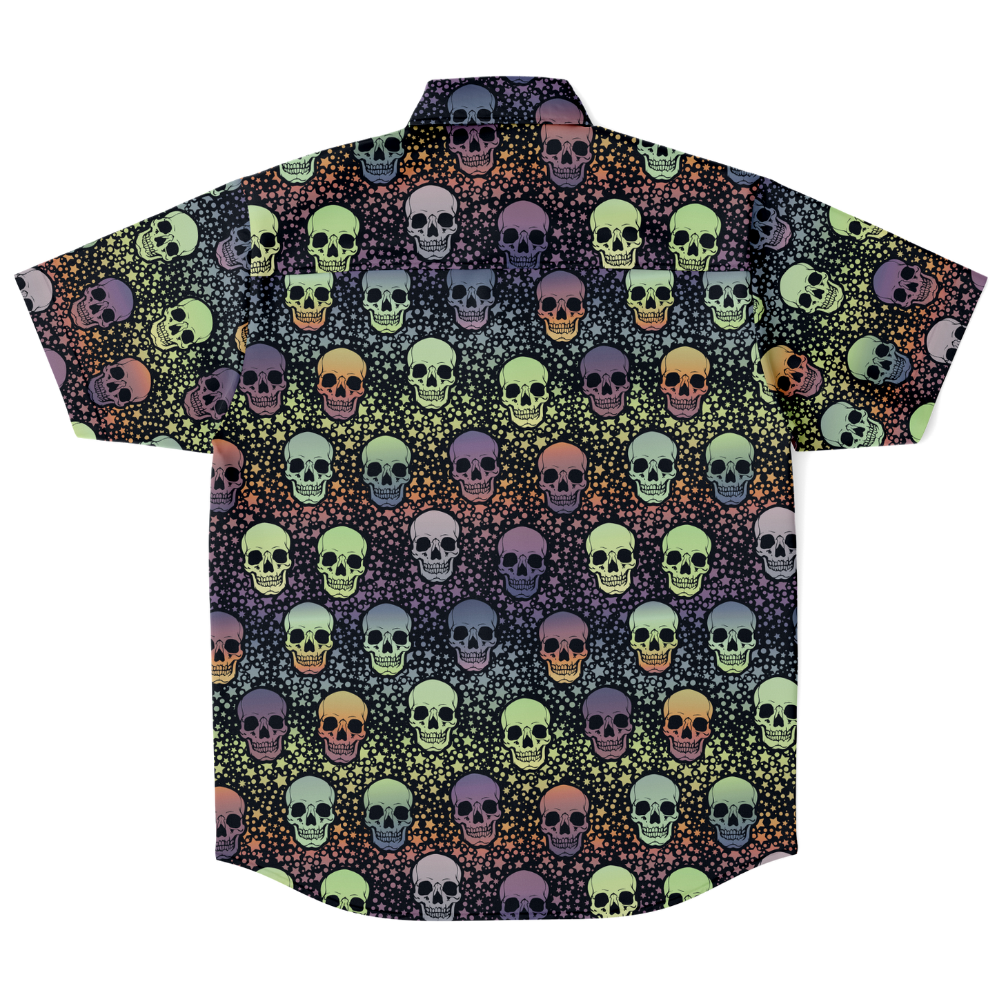 Futuristic Bleak Skull Button up Shirt