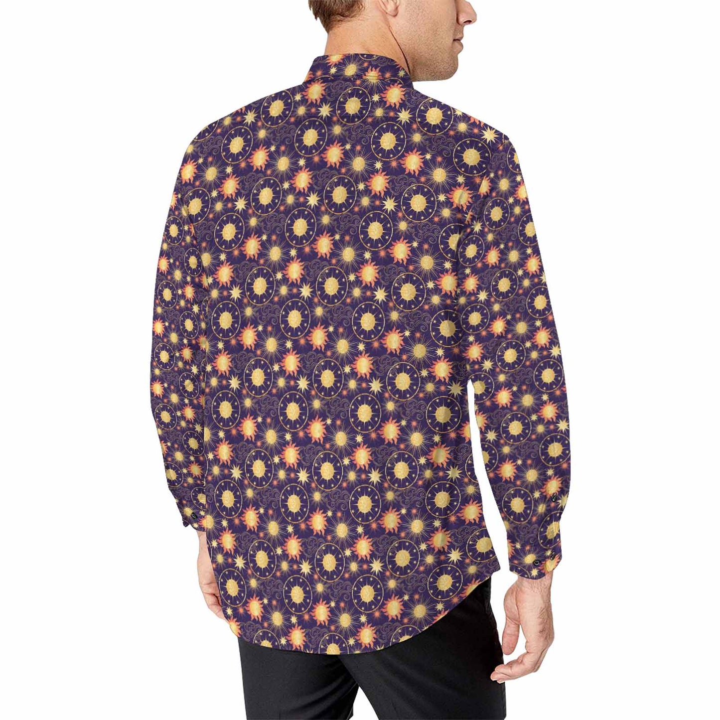 Sun and Planet Long Sleeve Shirt (Without Pocket)