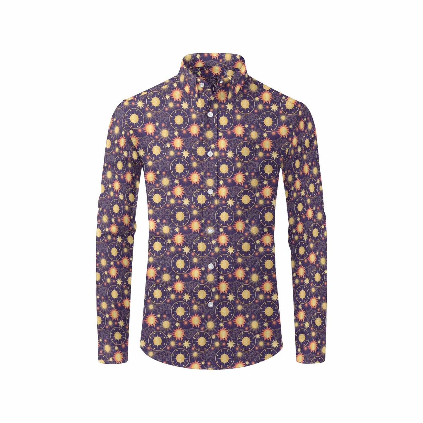 Sun and Planet Long Sleeve Shirt (Without Pocket)