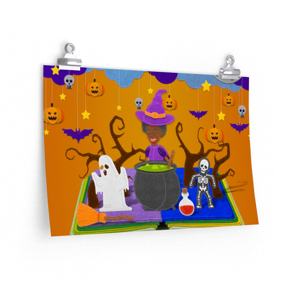 Custom Felt Illustration Poster - NeoSkull